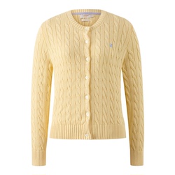 ELAND毛针织衫开衫绞花