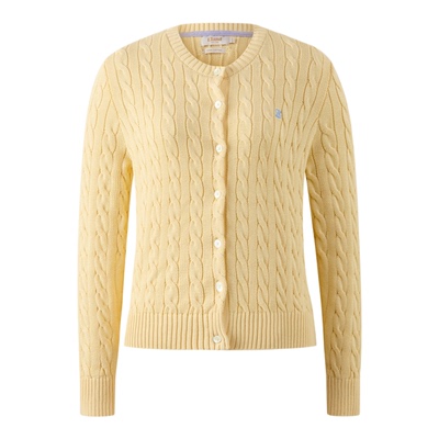 ELAND毛针织衫开衫绞花