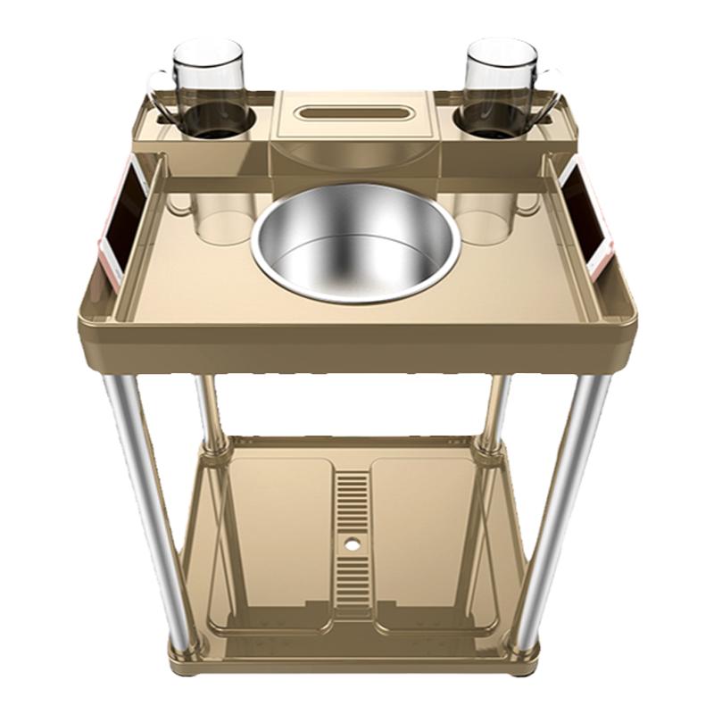 棋牌室麻将机专用茶几自动麻将机配件简易茶桌小茶几烟灰缸水杯架