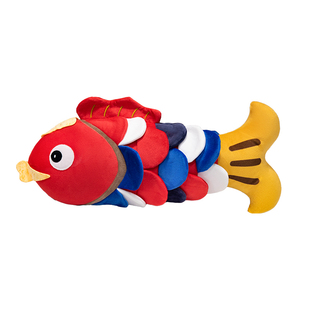 好运锦鲤抱枕毛绒玩具七彩祈福鲤鱼玩偶公仔娃娃考研上岸生日礼物