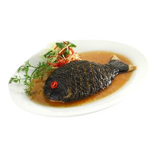 【齐善素食_年年有余_冷冻】仿荤素鱼大豆蛋白素肉年年鱼人造肉
