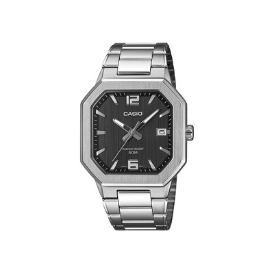 卡西欧金属方形时尚手表