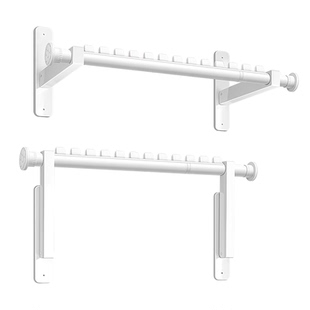墙上固定阳台壁挂式家用侧装晾衣架杆一根免打孔伸缩悬挂式侧面