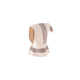 【商场同款】英氏儿童帽子秋冬男童全包裹保暖毛织帽防寒新款