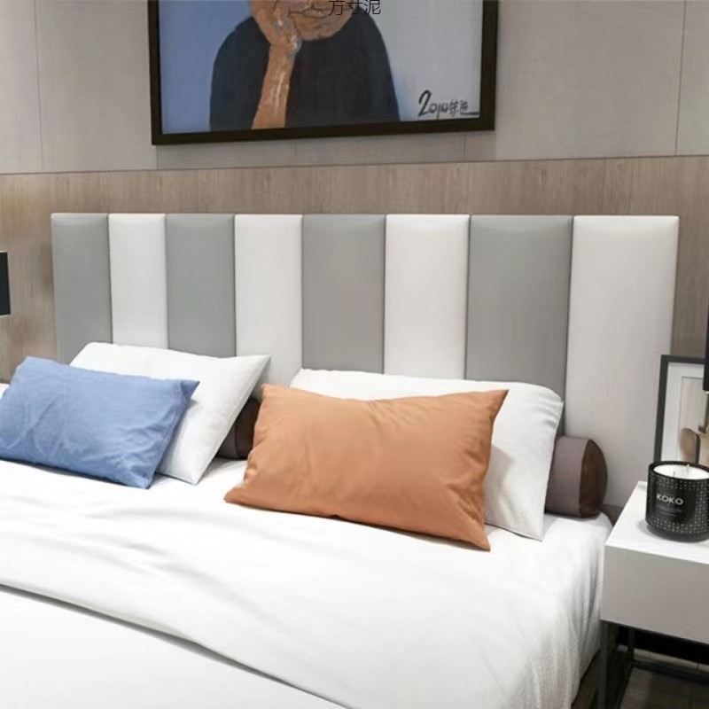 防撞墙贴榻榻米软包自粘包粘垫卡座自软床靠背墙简约床头墙板围围