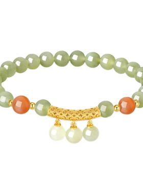 【新年礼物】周大生和田玉手串