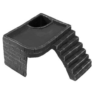 乌龟晒台躲避屋造景高水位养龟晒背爬台深水歇脚台龟洞晒背栖息台