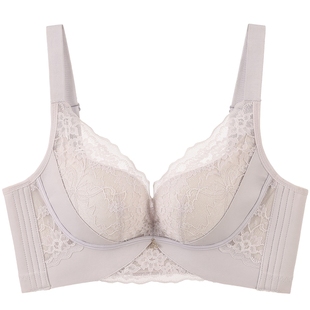 商场同款MYBODY内衣女精致蕾丝小胸聚拢显大软钢圈厚杯调整型文胸
