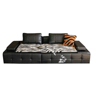 办公室毛绒沙发垫真皮沙发防滑垫子新款实木红木长椅沙发座垫通用