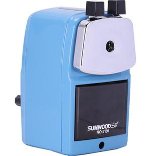 三木金属转笔刀男孩卷笔刀手摇削笔器儿童小学生耐用幼儿园削笔刀手动削铅笔机刨车笔旋绞笔剥修消钻笔机文具