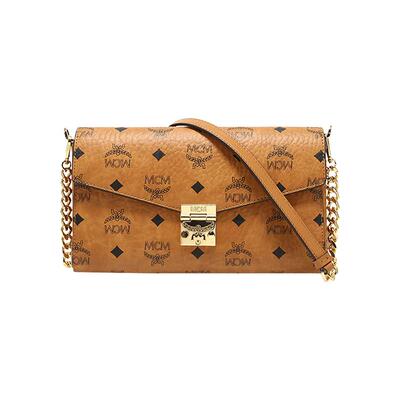 【自营】MCM-Tracy 经典老花女士中号斜挎单肩链条信封包送女友