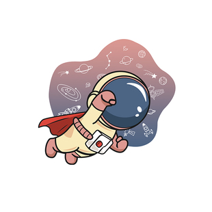 卡通宇航员发光led灯画儿童房装饰画男孩卧室床头挂画高级感壁画