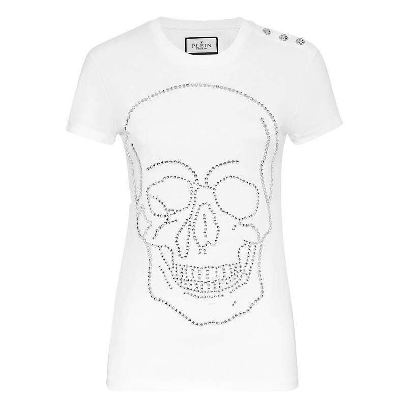 PHILIPP PLEIN 女士骷髅图案T恤