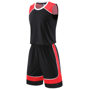 篮球服套装定制球队比赛训练服中大学生运动队服背心球衣8304黑色