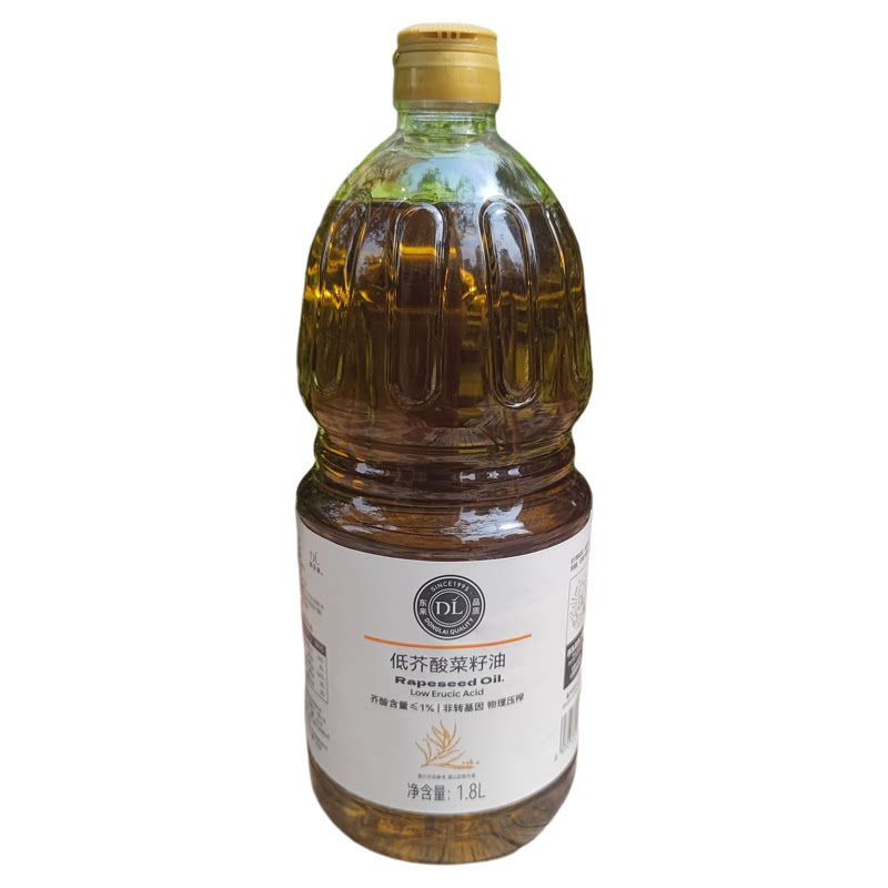 胖东来低芥酸菜籽油，1.8L食用油