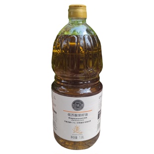 胖东来低芥酸菜籽油一级压榨1.8升DL正品食用油家庭炒菜