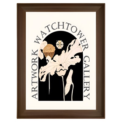 苹果树法式中古风客厅装饰画复古高级餐厅卧室挂画实木框玄关壁画