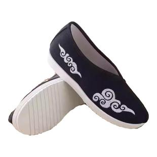 老北京男童布鞋民族风汉服绣花鞋中国风手工鞋儿童舞蹈鞋古装鞋子