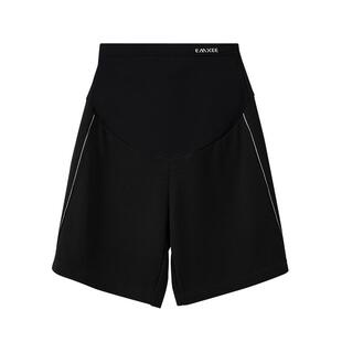 嫚熙孕妇短裤子休闲外穿春秋装孕早晚期专用大码时尚阔腿裤女