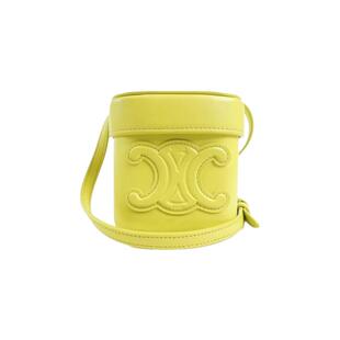 中古二奢CELINE赛琳思琳9新SmallBoxCuirTrionf水桶牛皮单肩女包