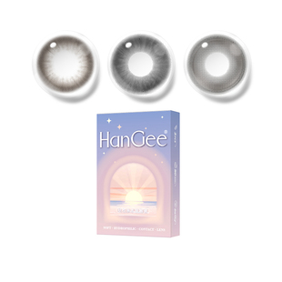 入会9.9元试戴】HanGee美瞳日抛小直径隐形眼镜棕色自然韩姬儿2片