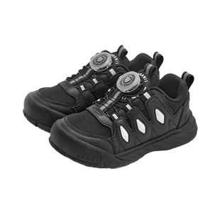 泰兰尼斯春季新款儿童运动鞋男童旋钮平衡车鞋女童软底户外休闲鞋