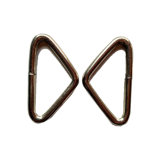 厂家直销铁质焊接小三角环连接件镀锌加粗三角连接扣五金扣件锁扣