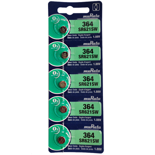 muRata/村田原装进口1.5vSR621SW 364/AG1/LR621石英手表电池电子