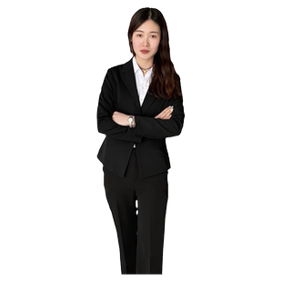 春秋西装外套西服上衣修身常规职业女裤套装白衬衫黑色西裤三件套