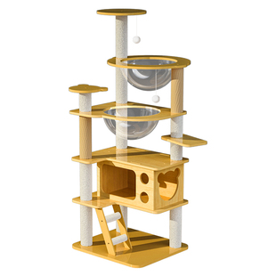 猫爬架猫窝猫树一体猫架子大型抓柱通天柱跳台太空舱猫咪用品大全