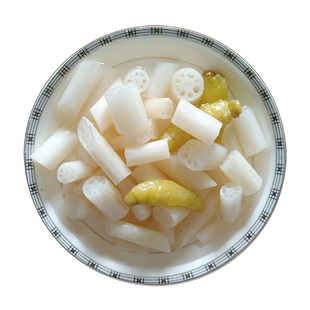泡椒藕带400g新鲜莲藕节酸辣脆泡藕带泡藕尖凉菜泡菜特产开袋即食