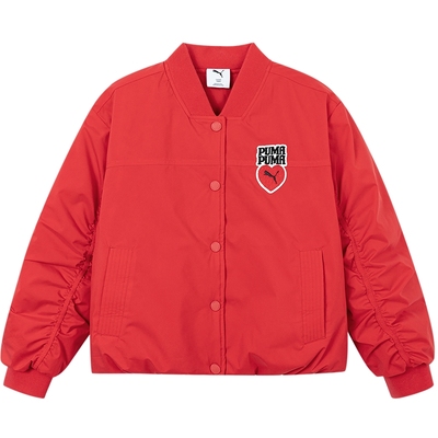 PUMA彪马官方正品新款儿童童装男女童羽绒服时尚保暖棒球领外套