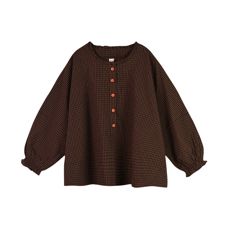 纯棉格子衣服新款女童衬衫春秋装