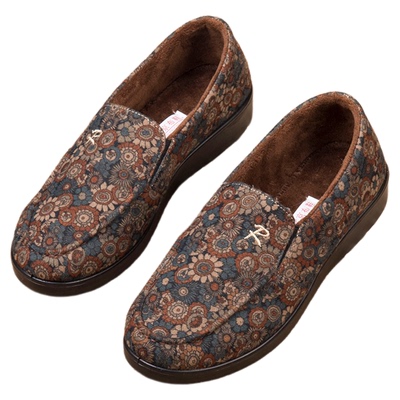 冬季老太太棉鞋老人鞋女薄绒棉鞋