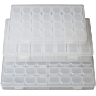 美甲收纳盒米珠钻石分类多格小零件留样配件螺丝实验样品分格盒子