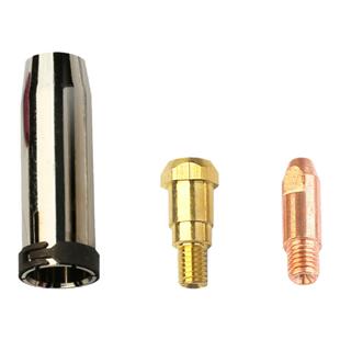 24kd二保焊枪枪头配件24KD保护套喷管弯管导电杆分流器开关配件