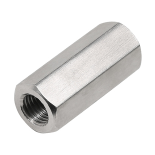 304不锈钢加长六角正反牙螺母双向活接连接丝杆M5M6M8M10M12M20