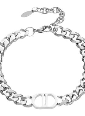 ETY合金冷淡风古巴设计手链