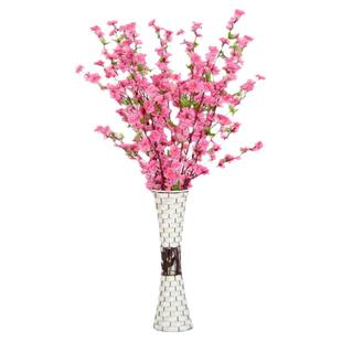 仿真桃花枝客厅假腊梅花单支塑料花干花摆件室内装饰树落地樱花枝