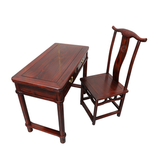 红木书桌印尼黑酸枝学习桌阔叶黄檀新中式小书桌电脑桌实木办公桌