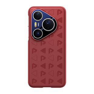 适用华为Pura80pro手机壳官方同款素皮印花壳镜头保护全包防摔pura80ultra保护套轻奢商务高端P80手机外壳男