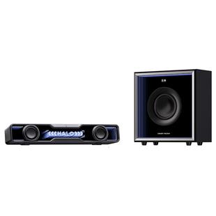 漫步者花再Halo SoundbarMax电脑音响低音炮超重低音蓝牙游戏音箱