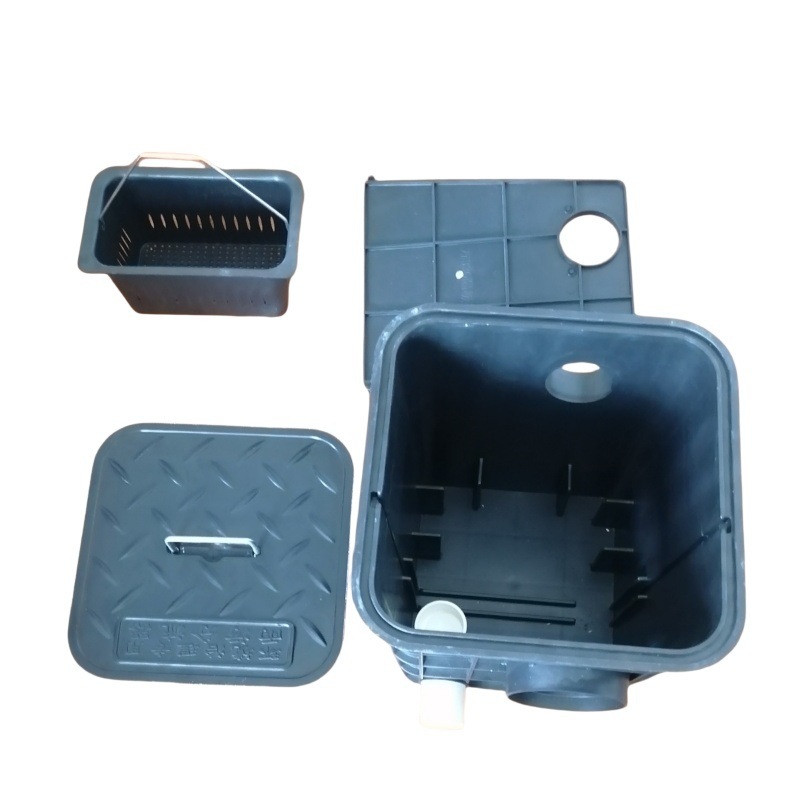 农村污水改造隔油池地埋式油污分离器PE塑料化油池隔油井过滤环保