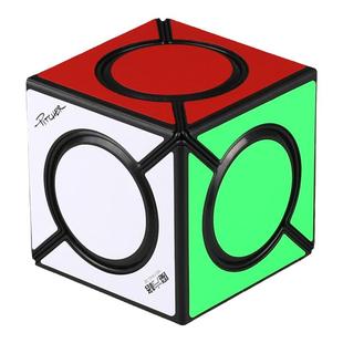 奇艺 二重奏方圆魔方异形斜转魔方金粽圆盘金字塔粽 儿童益智玩具