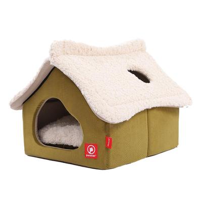 【petstar_雪屋猫房子】猫窝冬季保暖封闭式床可拆洗冬天猫咪别墅