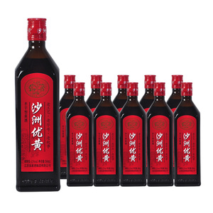 沙洲优黄红标三年陈半干型黄酒500ml*10瓶装整箱3年陈1878五年陈