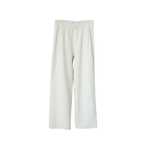 简直是为懒人+时髦精量身定做 莫代尔螺纹松紧腰加绒显瘦阔腿裤