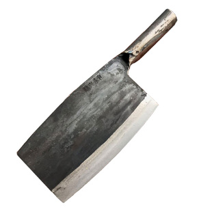 纯手工锻打弹簧钢刀大骨斩刀锰钢砍宰剖鱼刀卖鸡鸭片丝丁锋利菜刀