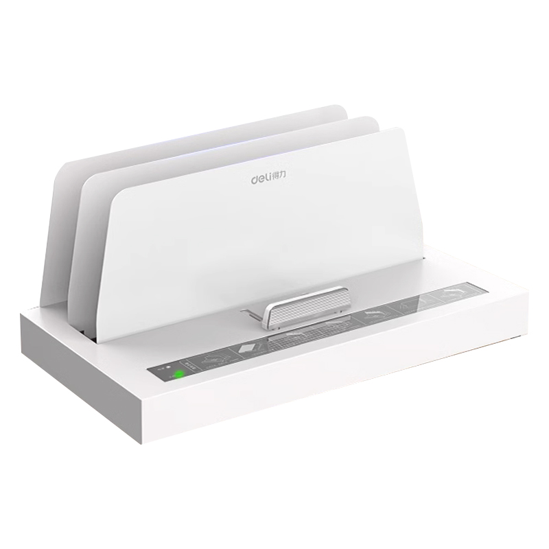 得力热熔装订机全自动胶装机小型A4胶装机财务会计凭证装订无需打孔家用办公自动装订机文件合同书本封套装订