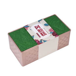 新款阿胶糕长方罐半斤一斤装包装盒子铁盒阿胶糕包装盒定制礼品盒